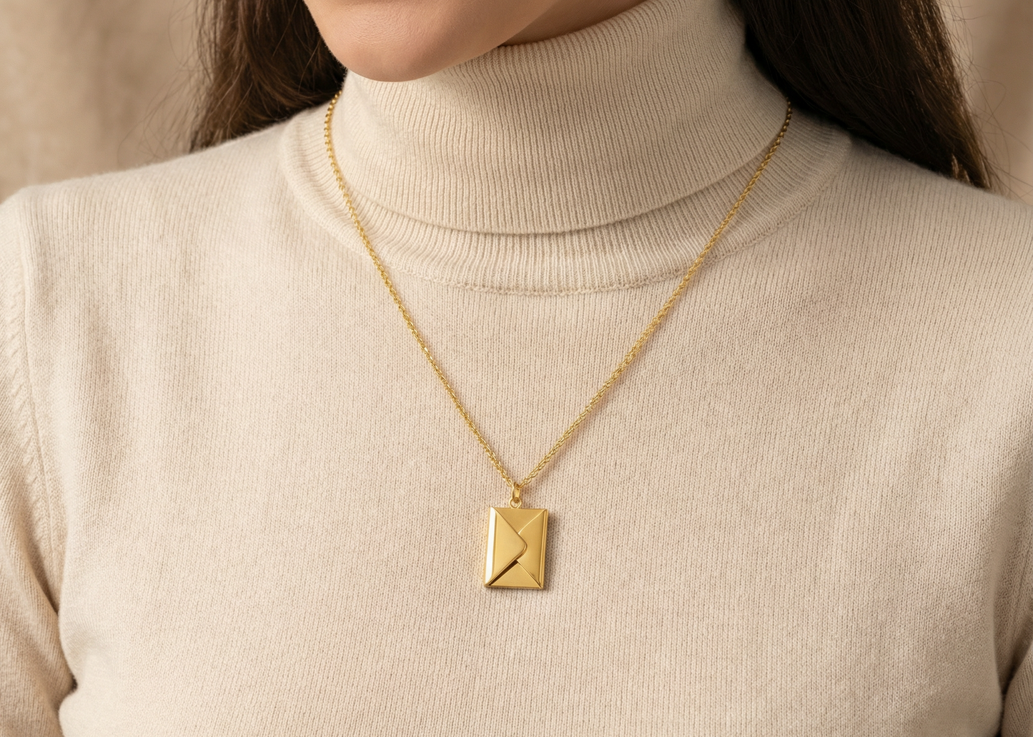 LE COLLIER LETTRE D'AMOUR PHOTO - FEMME
