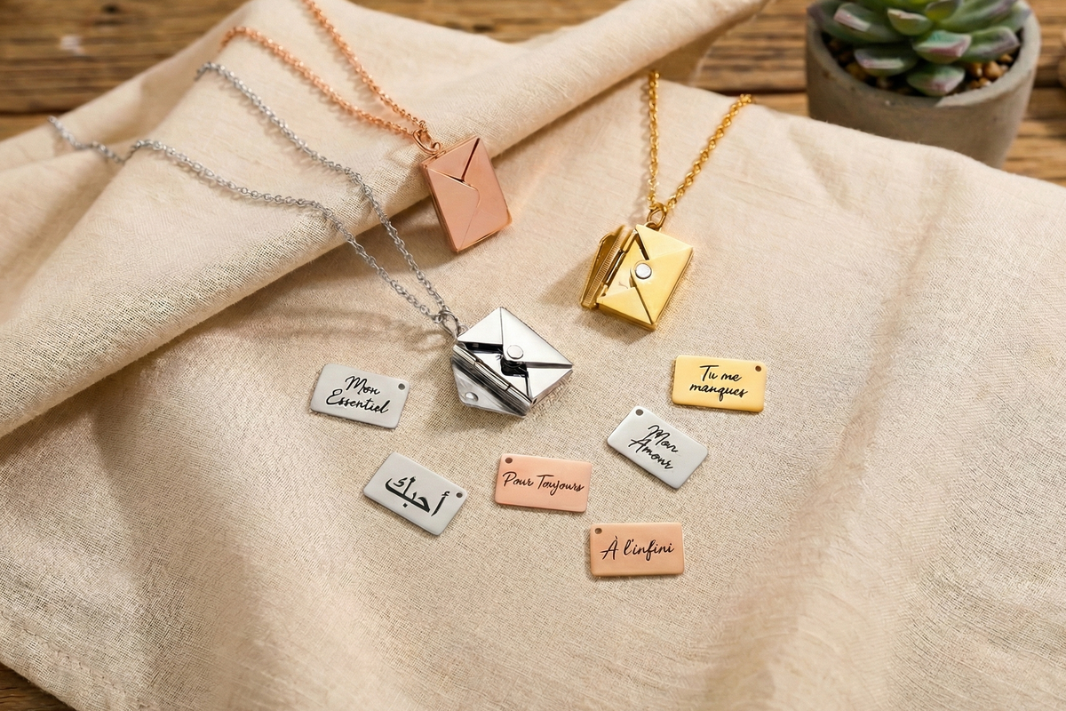 LE COLLIER LETTRE D'AMOUR - FEMME