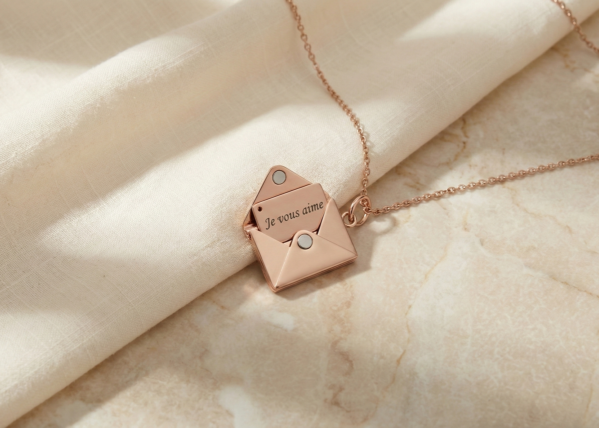 LE COLLIER LETTRE D'AMOUR - FEMME